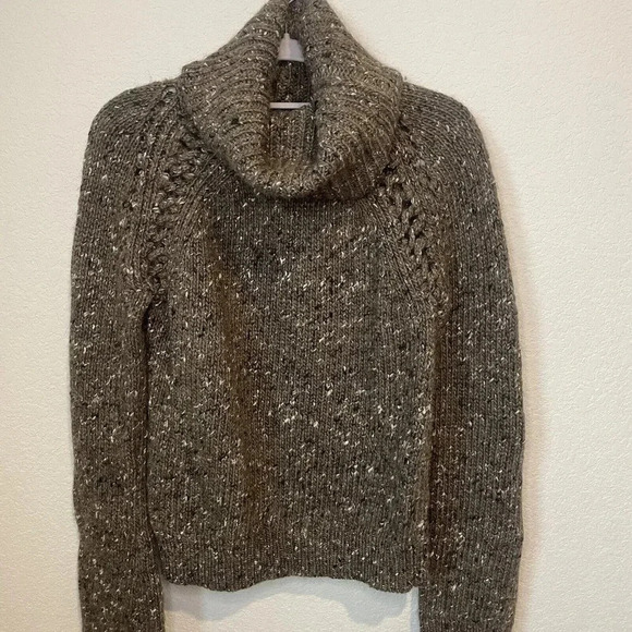 Veronica Beard Indie Sweater Womens Small Brown Knit Wool Turtleneck - Picture 7 of 16